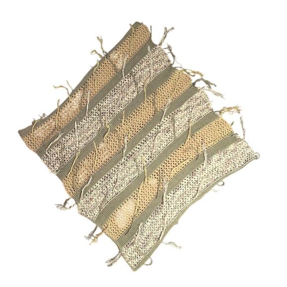 Chico’s WOMENS FRINGE COWL NECK TRIANGLE PONCHO ONE SIZE EUC - Picture 2 of 6